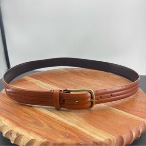 Johnston and Murphy Brown Leather Belt Sz 36